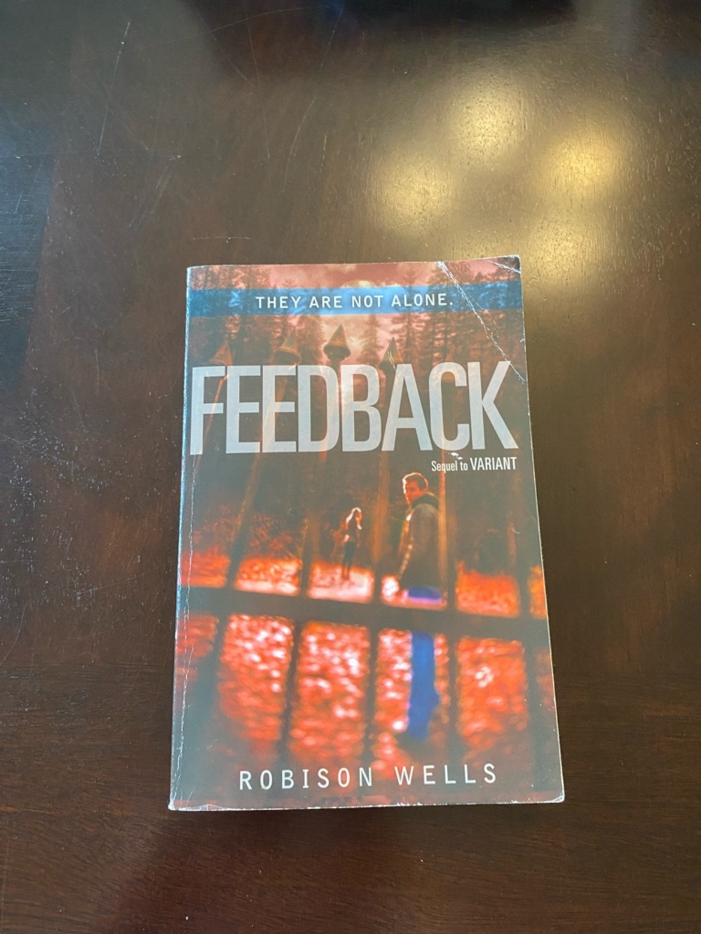 Feedback by Robison Wells - Paperback Book - Red/Black Cover